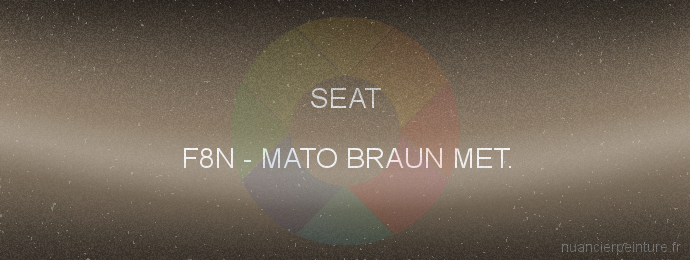 Peinture Seat F8N Mato Braun Met.