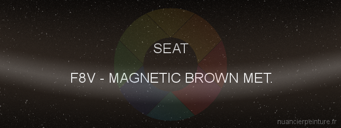 Peinture Seat F8V Magnetic Brown Met.