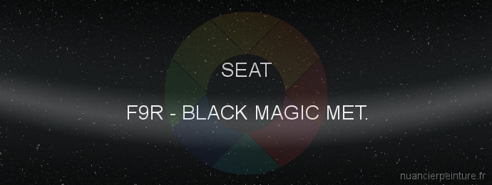 Peinture Seat F9R Black Magic Met.
