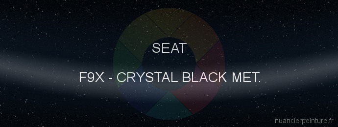 Peinture Seat F9X Crystal Black Met.