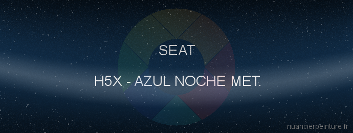 Peinture Seat H5X Azul Noche Met.