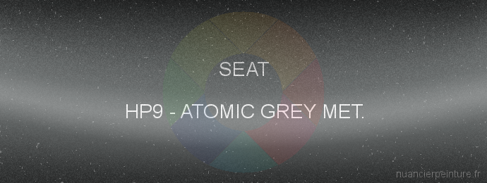Peinture Seat HP9 Atomic Grey Met.