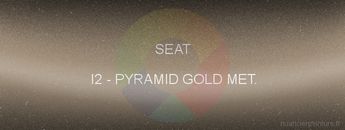 Peinture Seat I2 Pyramid Gold Met.
