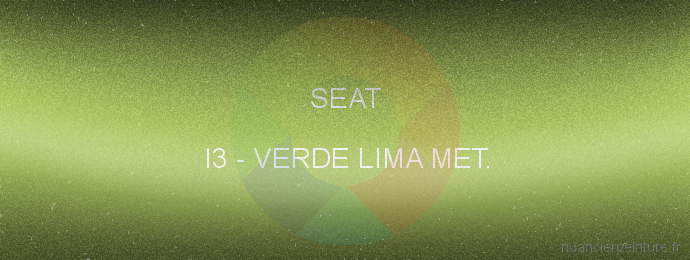 Peinture Seat I3 Verde Lima Met.