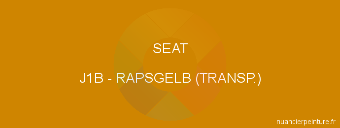 Peinture Seat J1B Rapsgelb (transp.)