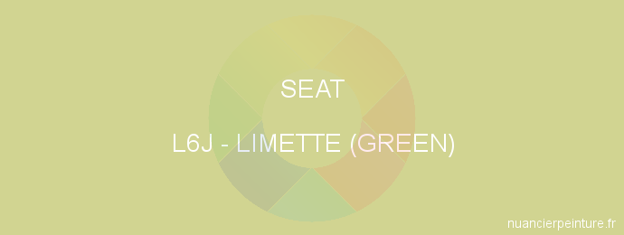 Peinture Seat L6J Limette (green)