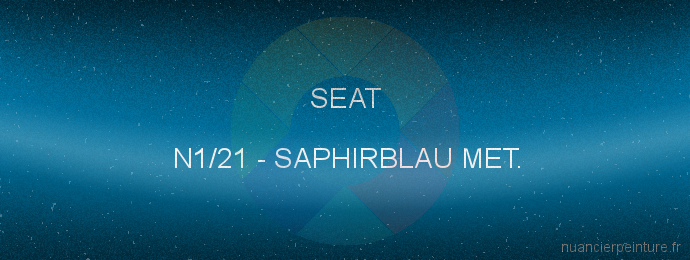 Peinture Seat N1/21 Saphirblau Met.