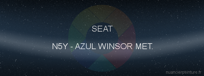 Peinture Seat N5Y Azul Winsor Met.