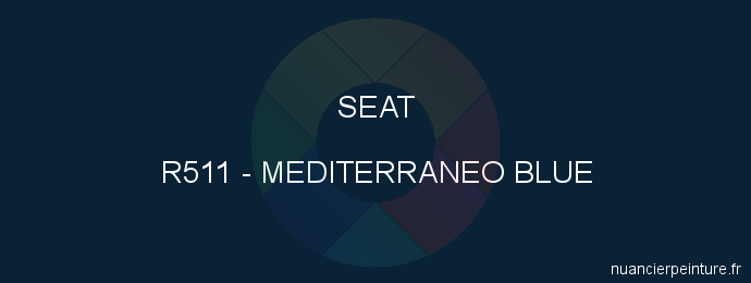 Peinture Seat R511 Mediterraneo Blue