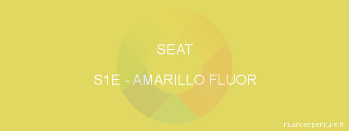 Peinture Seat S1E Amarillo Fluor