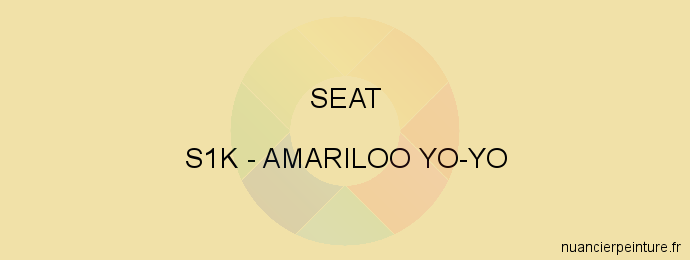 Peinture Seat S1K Amariloo Yo-yo