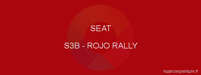 Peinture Seat S3B Rojo Rally