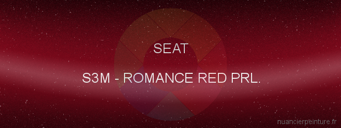Peinture Seat S3M Romance Red Prl.