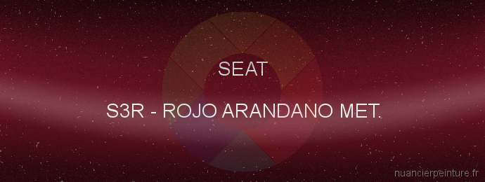 Peinture Seat S3R Rojo Arandano Met.