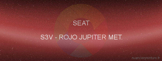 Peinture Seat S3V Rojo Jupiter Met.