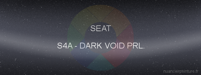 Peinture Seat S4A Dark Void Prl.
