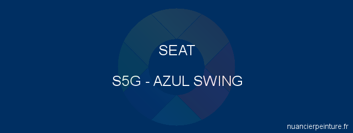 Peinture Seat S5G Azul Swing