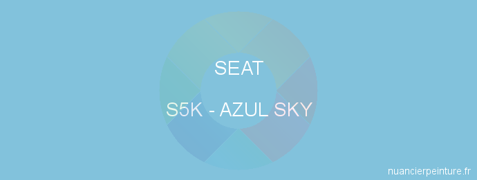 Peinture Seat S5K Azul Sky
