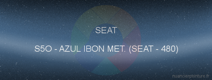 Peinture Seat S5O Azul Ibon Met. (seat - 480)