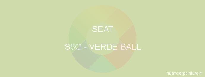 Peinture Seat S6G Verde Ball