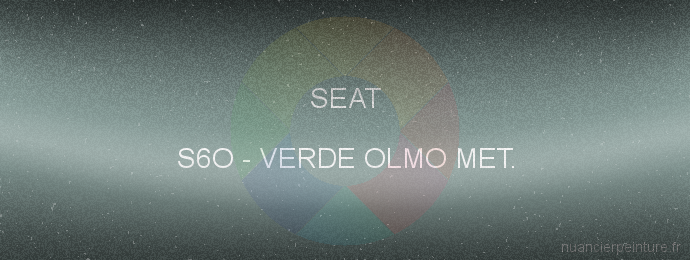 Peinture Seat S6O Verde Olmo Met.