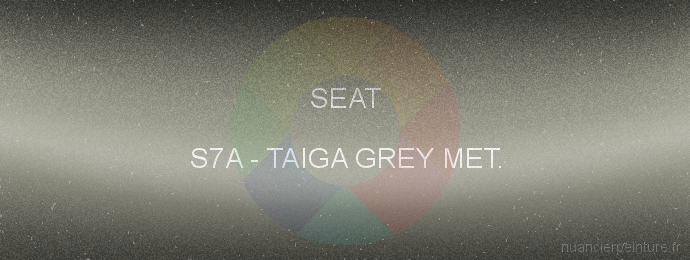 Peinture Seat S7A Taiga Grey Met.