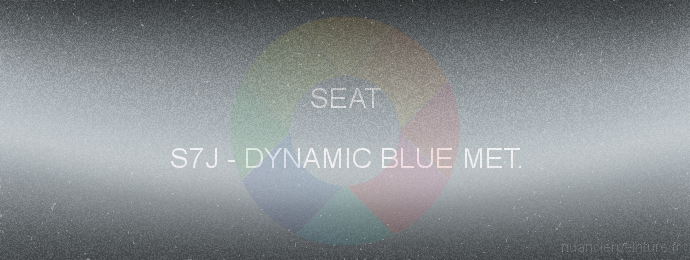 Peinture Seat S7J Dynamic Blue Met.