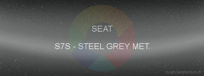 Peinture Seat S7S Steel Grey Met.