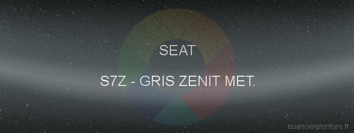 Peinture Seat S7Z Gris Zenit Met.