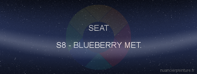 Peinture Seat S8 Blueberry Met.