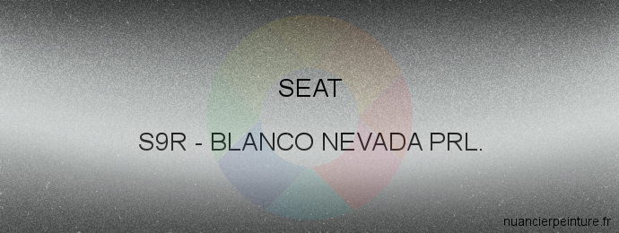 Peinture Seat S9R Blanco Nevada Prl.