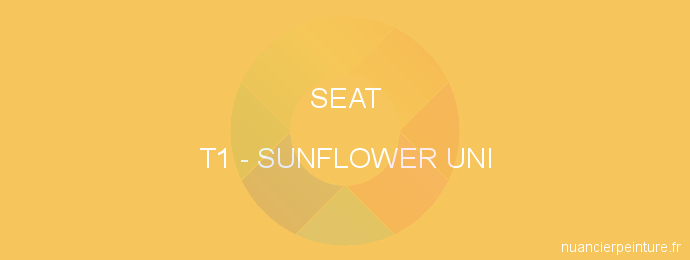 Peinture Seat T1 Sunflower Uni