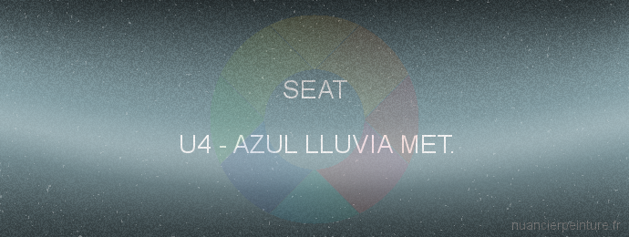 Peinture Seat U4 Azul Lluvia Met.