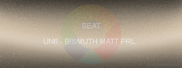 Peinture Seat UN6 Bismuth Matt Prl. 