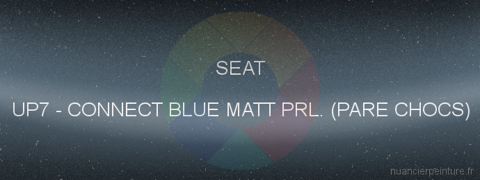Peinture Seat UP7 Connect Blue Matt Prl. (pare Chocs)