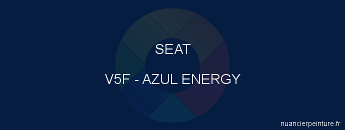 Peinture Seat V5F Azul Energy