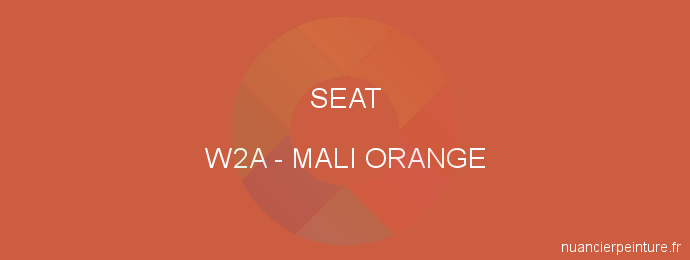 Peinture Seat W2A Mali Orange