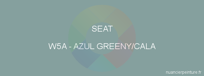 Peinture Seat W5A Azul Greeny/cala