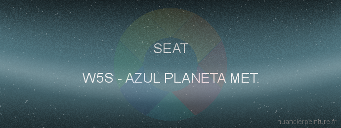 Peinture Seat W5S Azul Planeta Met.