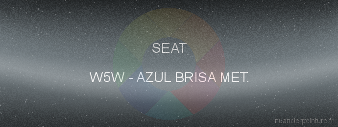 Peinture Seat W5W Azul Brisa Met.