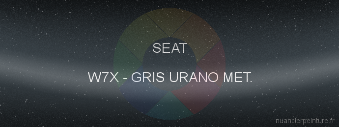 Peinture Seat W7X Gris Urano Met.