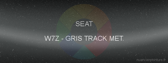 Peinture Seat W7Z Gris Track Met.