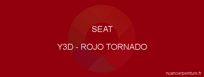 Peinture Seat Y3D Rojo Tornado