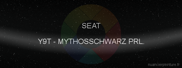 Peinture Seat Y9T Mythosschwarz Prl.