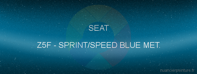Peinture Seat Z5F Sprint/speed Blue Met.