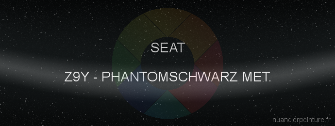 Peinture Seat Z9Y Phantomschwarz Met.