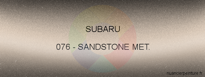 Peinture Subaru 076 Sandstone Met.