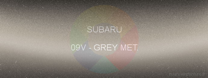 Peinture Subaru 09V Grey Met.