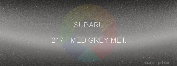 Peinture Subaru 217 Med.grey Met.