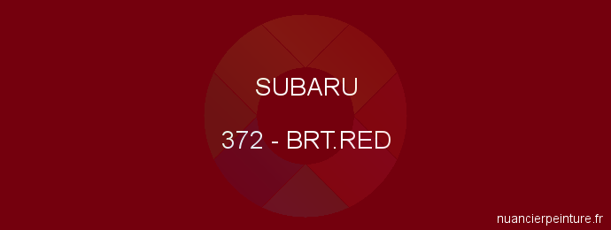 Peinture Subaru 372 Brt.red